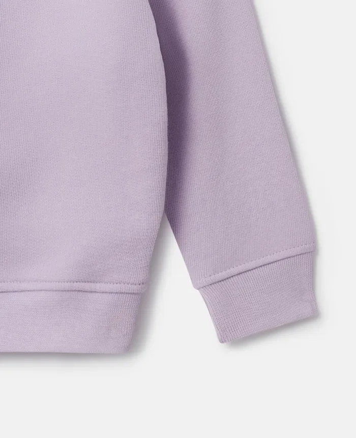 Kids Baby Girls Stella McCartney Seashell Smile Sweatshirt Lilac