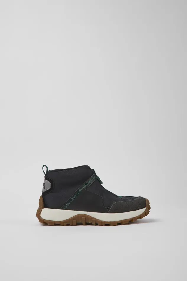 Kids Camper Boots Drift Trail Black Textile And Leather Sneakers For Kids Kids Camper Boots Drift Trail Black Textile And Leather Sneakers For Kids