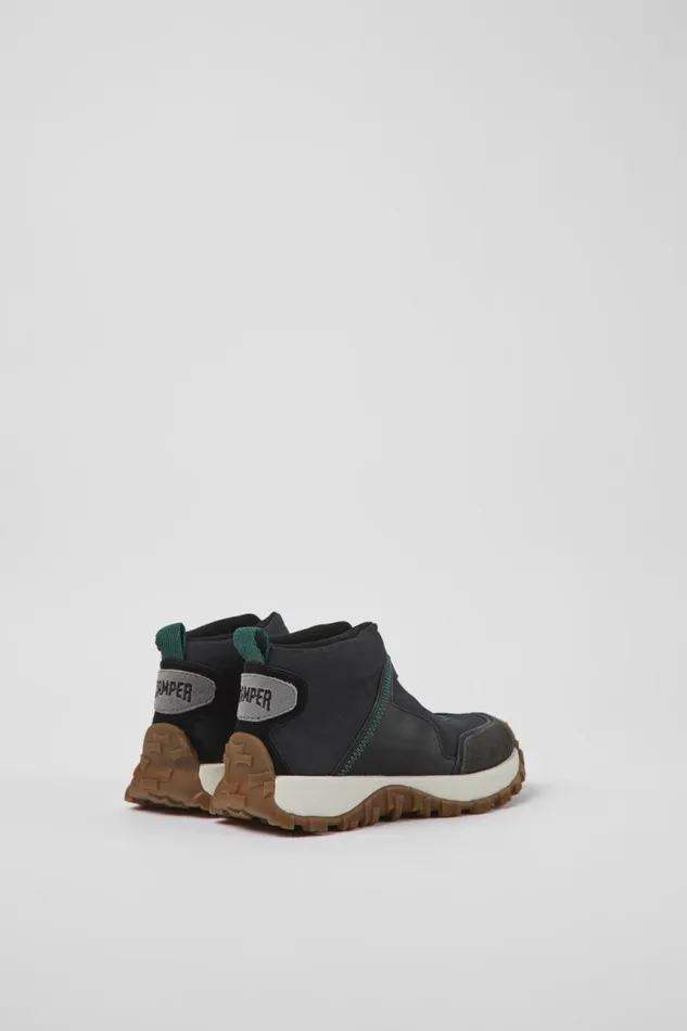 Kids Camper Boots Drift Trail Black Textile And Leather Sneakers For Kids Kids Camper Boots Drift Trail Black Textile And Leather Sneakers For Kids