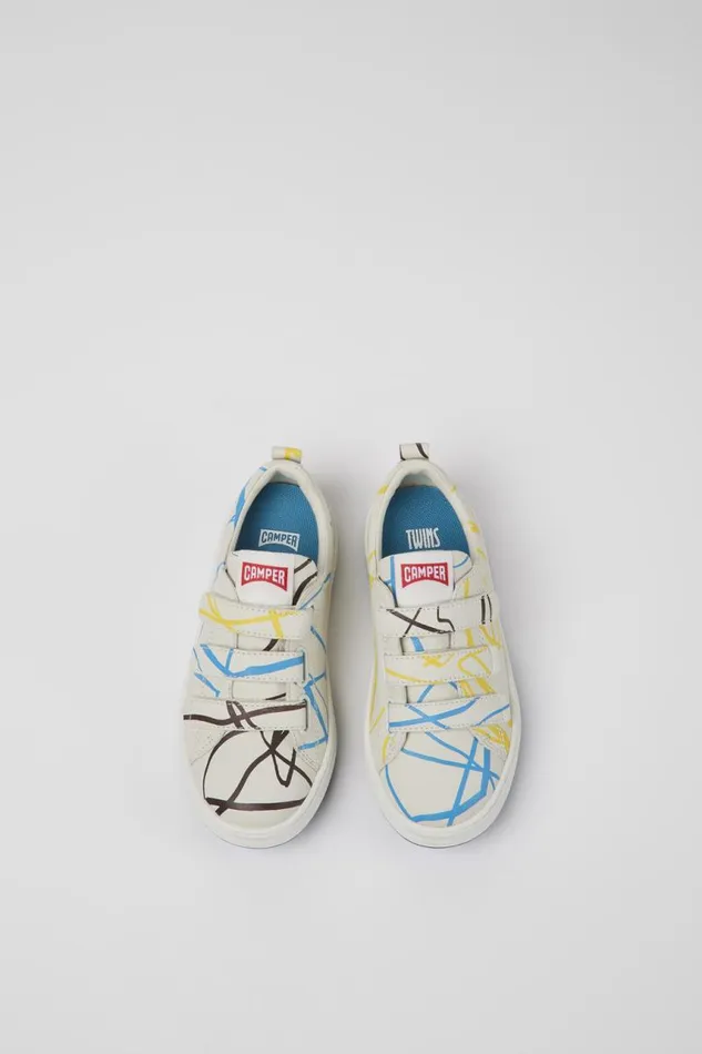 Kids Camper Sneakers Twins Multicolored Leather Sneakers For Kids Kids Camper Sneakers Twins Multicolored Leather Sneakers For Kids