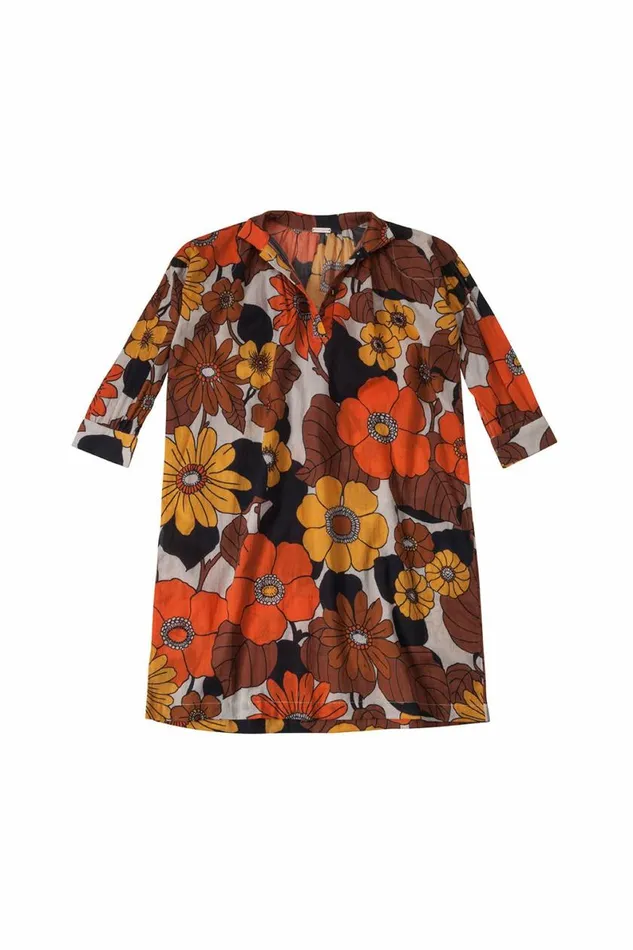 Kids Clothing DODO BAR OR Valerie Kids Kaftan Orange Brown