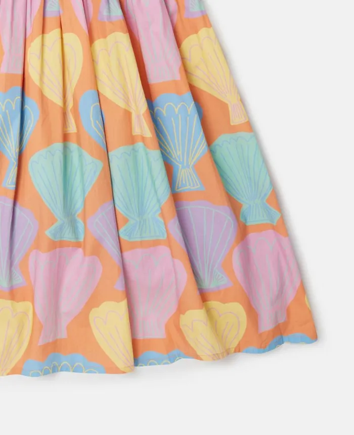 Kids Dresses and Jumpsuits Stella McCartney Seashell Print Puff Sleeve Dress Multicolour