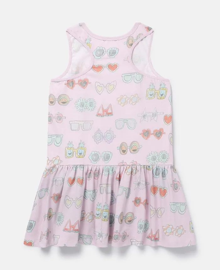 Kids Dresses and Jumpsuits Stella McCartney Sunglasses Doodle Print Sleeveless Dress Pink