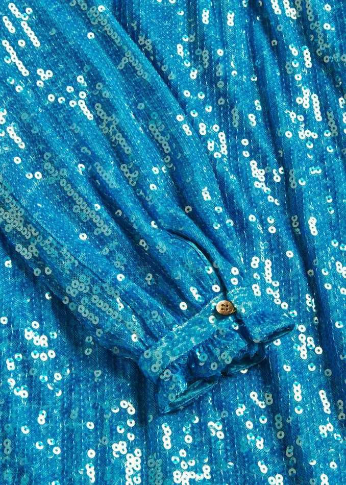 Kids Dresses and Jumpsuits Whistles Blue Sadie Sequin Dress