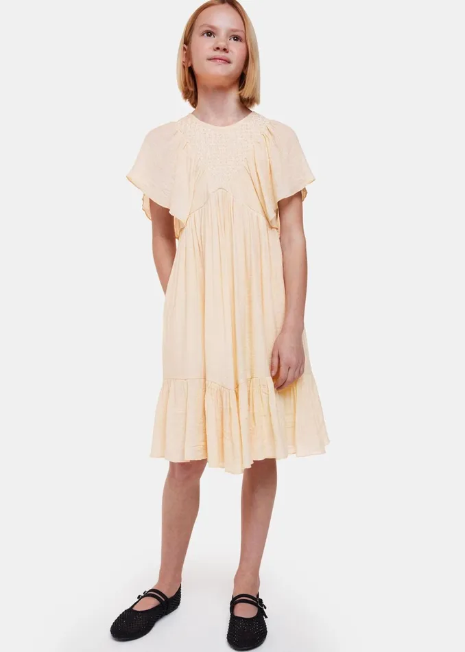 Kids Dresses and Jumpsuits Whistles Neutral Willa Smocked Dress