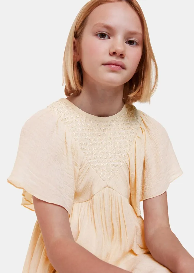 Kids Dresses and Jumpsuits Whistles Neutral Willa Smocked Dress