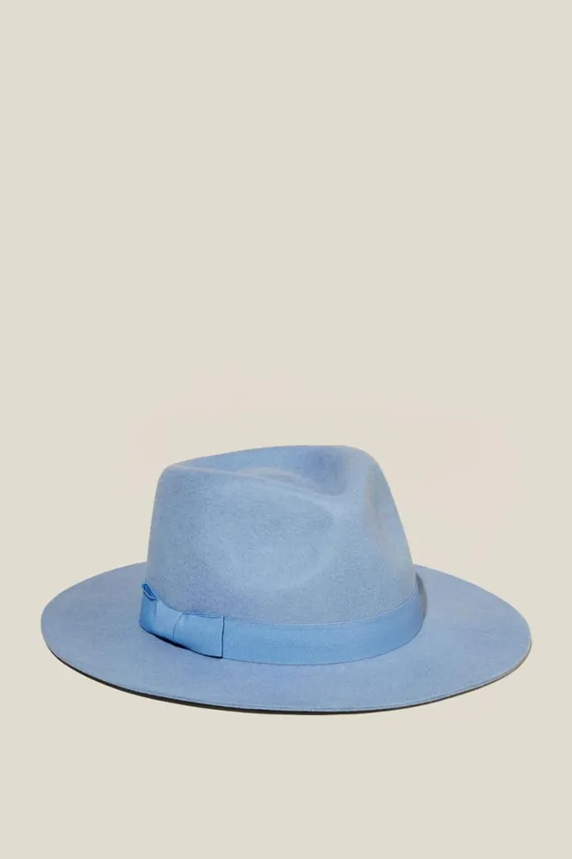Kids Panama Hat Dusk Blue Girls Cotton On Hats and Beanies