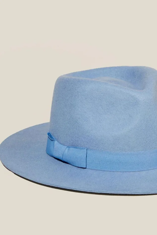 Kids Panama Hat Dusk Blue Girls Cotton On Hats and Beanies