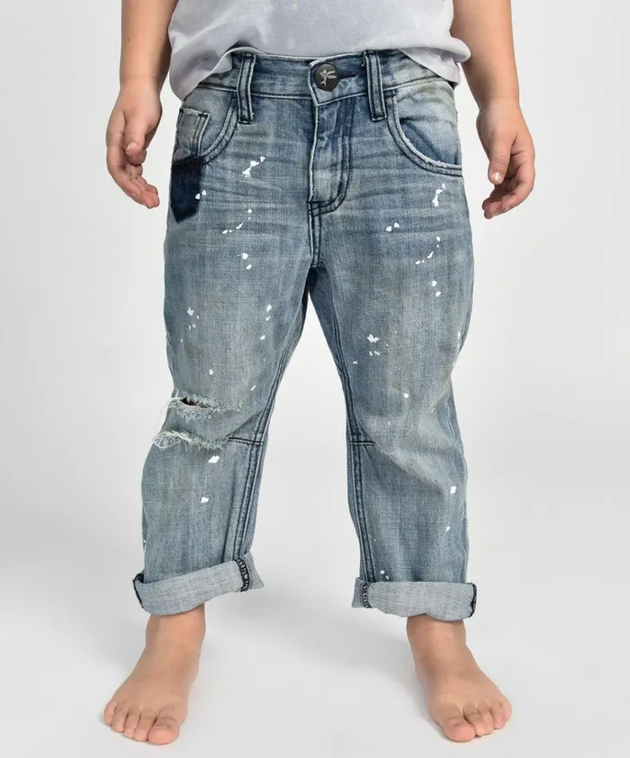 KIDS SAINTS BOYFRIEND JEAN BLUE Kids One Teaspoon Kids