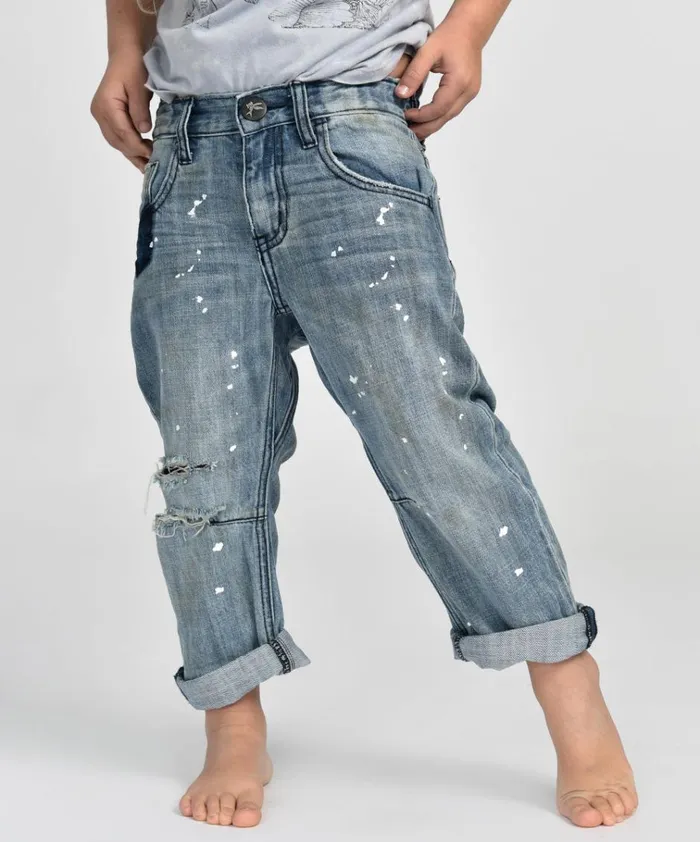 KIDS SAINTS BOYFRIEND JEAN BLUE Kids One Teaspoon Kids KIDS SAINTS BOYFRIEND JEAN BLUE Kids One Teaspoon Kids