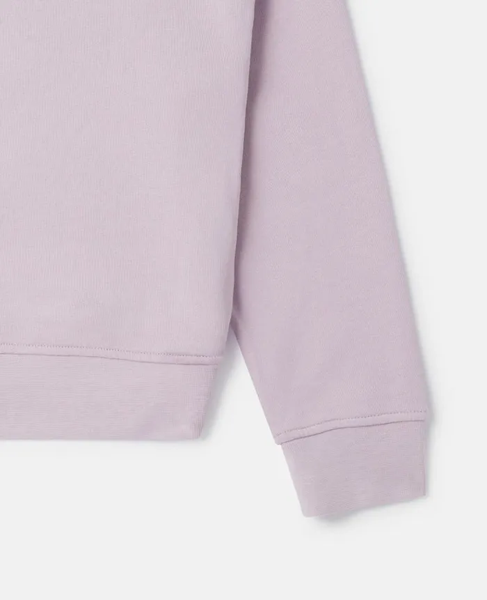 Kids Sweaters and Cardigans Stella McCartney Seashell Stamp Sweatshirt Lilac