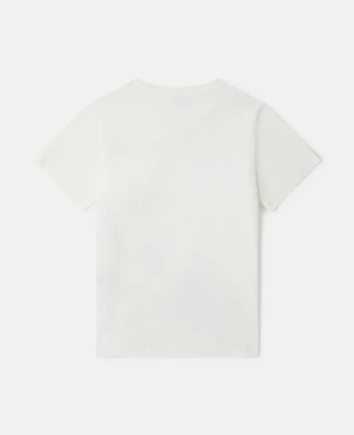 Kids TShirts And Sweatshirt Stella McCartney Sarnie Snack Stall TShirt Ivory