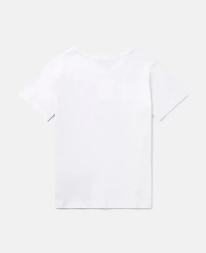 Kids TShirts And Tops Stella McCartney Seahorse Motif TShirt Ivory