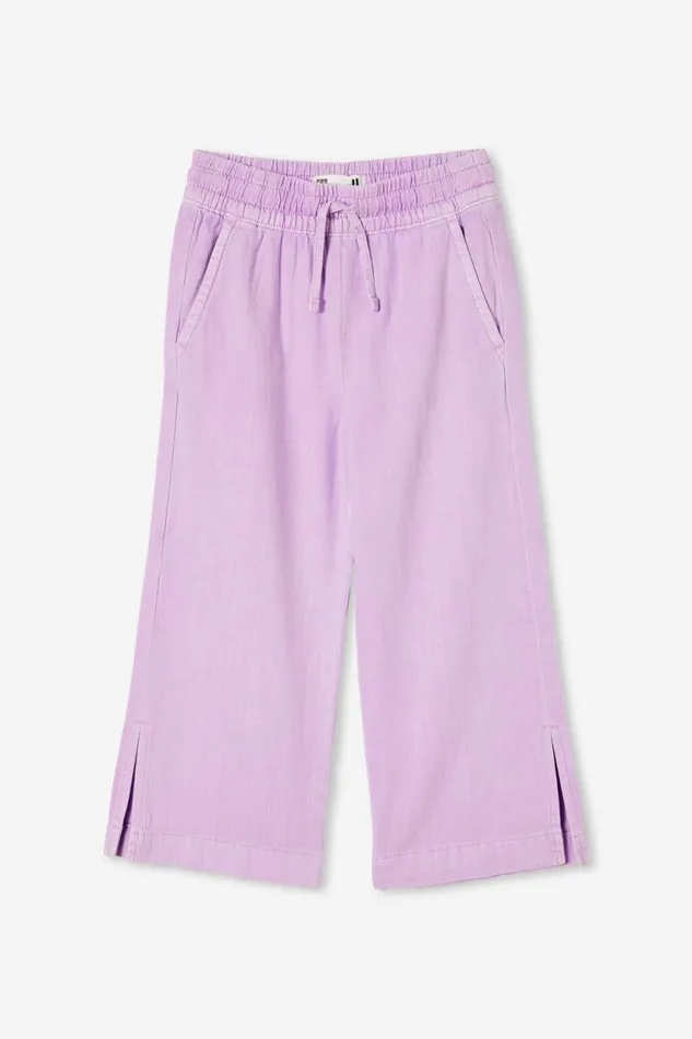 Kirsty Wide Leg Jean Lilac Drop Girls Cotton On Leggings Pants and Jeans