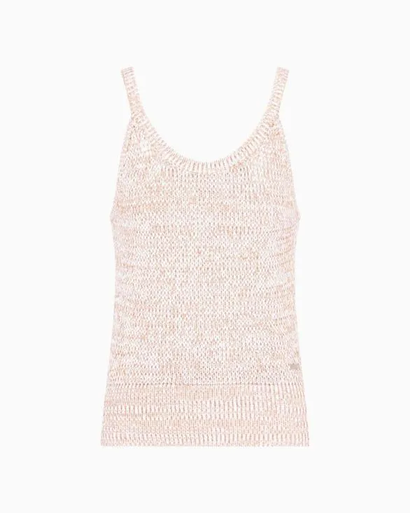 Knitted Tops Pink Women Armani Knitwear