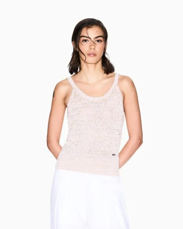 Knitted Tops Pink Women Armani Knitwear Knitted Tops Pink Women Armani Knitwear