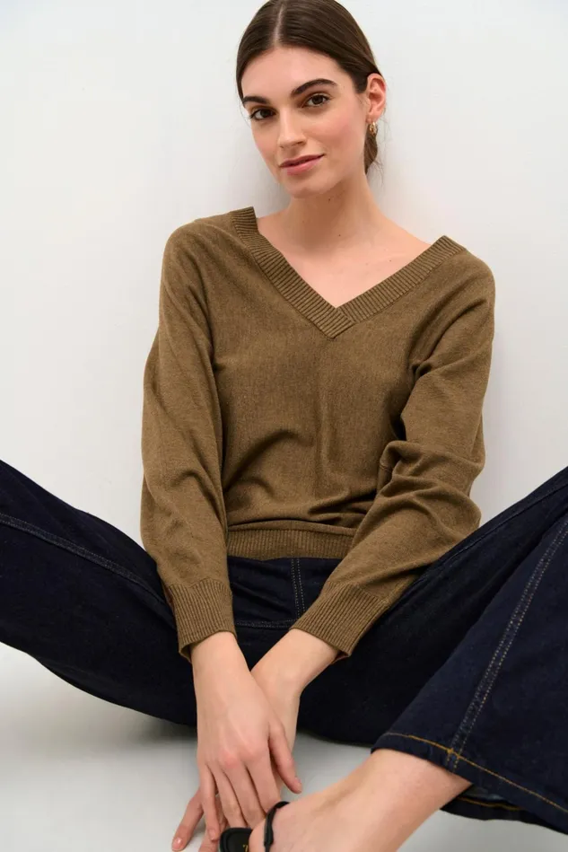Knitwear and Cardigans Women CULTURE CUannemarie Pullover Cub Melange
