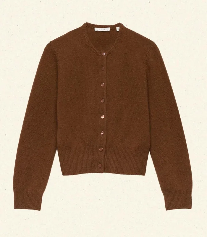 Knitwear Women DEN Fairchild Cashmere Cardigan Cordovan Knitwear Women DEN Fairchild Cashmere Cardigan Cordovan