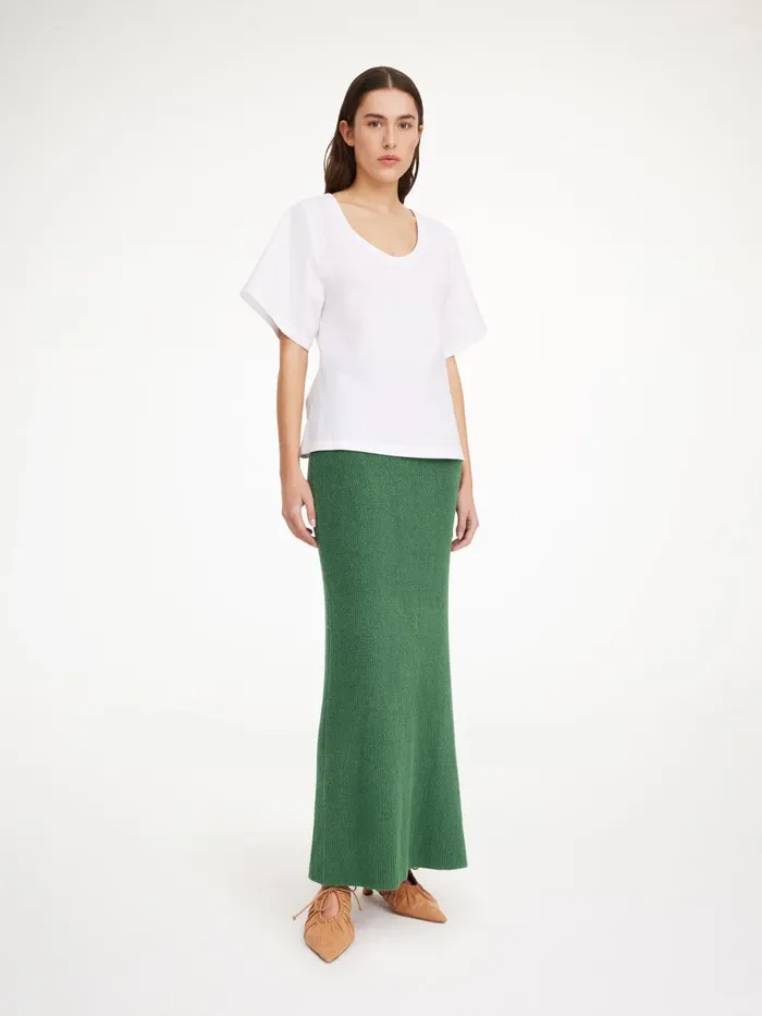 Kyara Maxi Skirt Comfrey Women By Malene Birger Knitwear