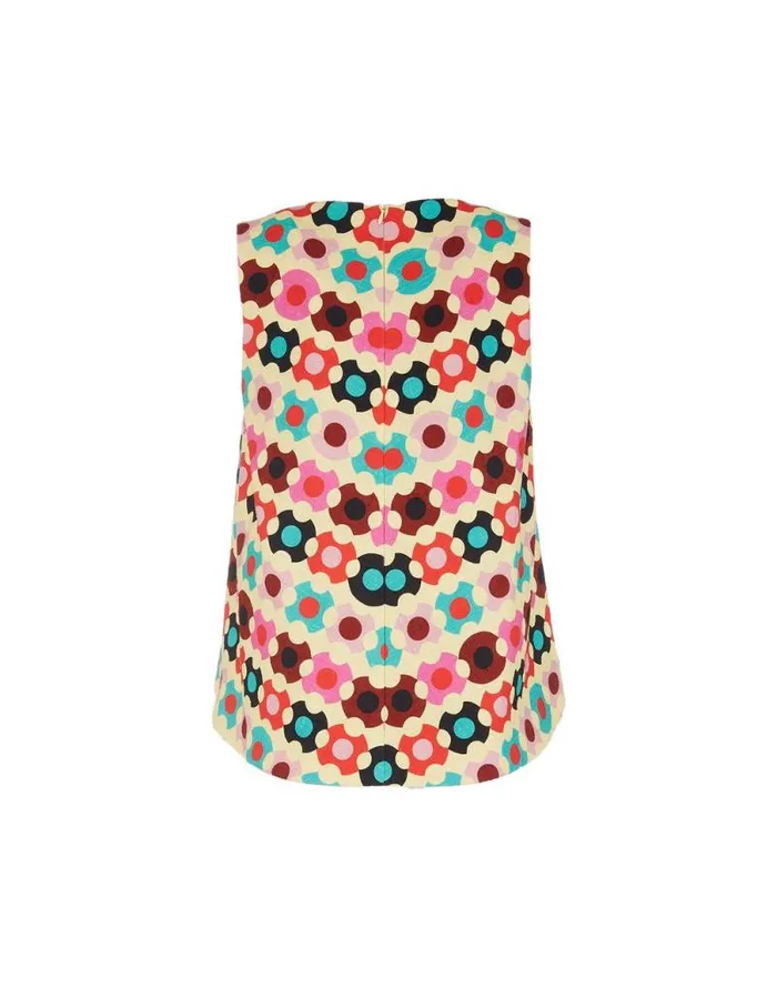 La Scala Top Groovy Dot Giallo Women La Double J Shirts and Tops