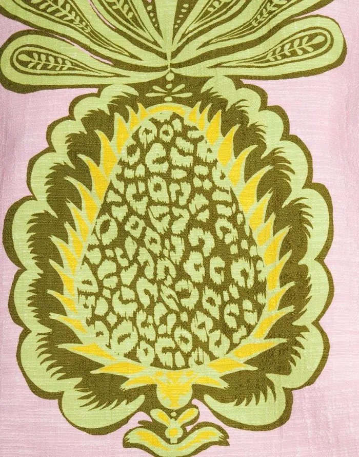 La Scala Top With Feathers Big Pineapple Pink Women La Double J Shirts and Tops La Scala Top With Feathers Big Pineapple Pink Women La Double J Shirts and Tops