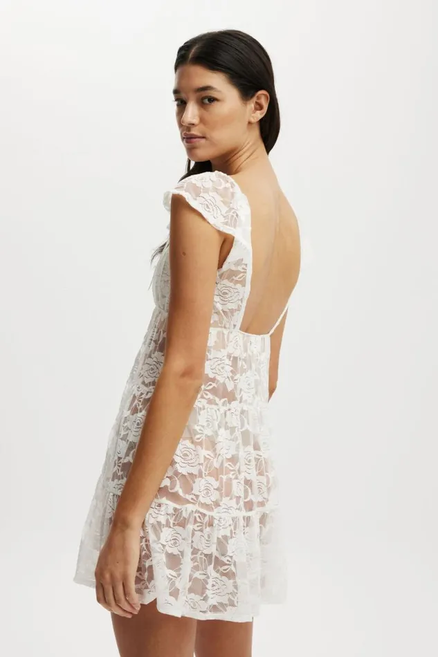 Lace Babydoll Nightie White Women Cotton On Pajamas