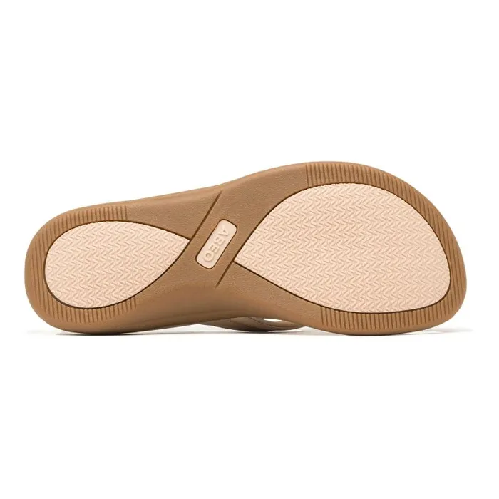 Laguna Thin Strap Metatarsal Beige Womens Abeo Sandals
