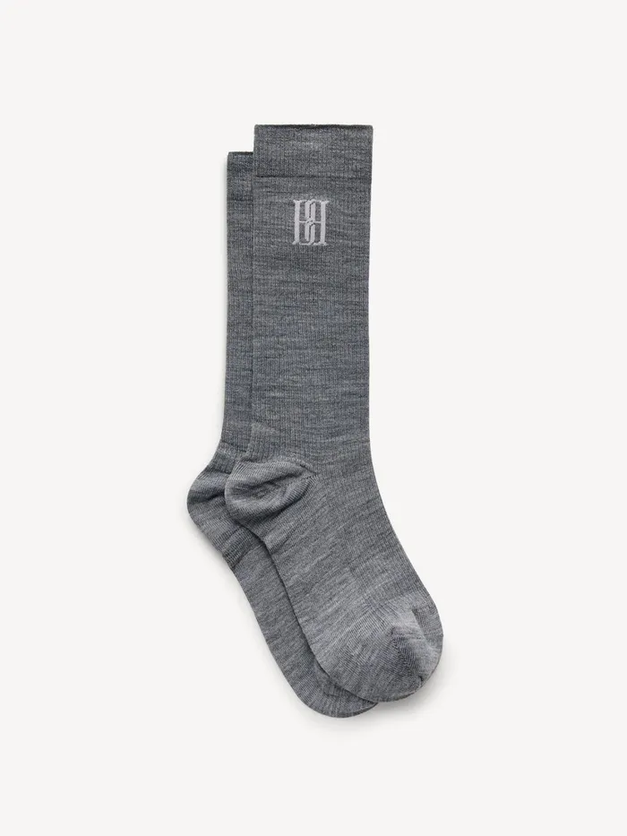 Leiano WoolBlend Socks Grey Melange Women By Malene Birger Other Accessories