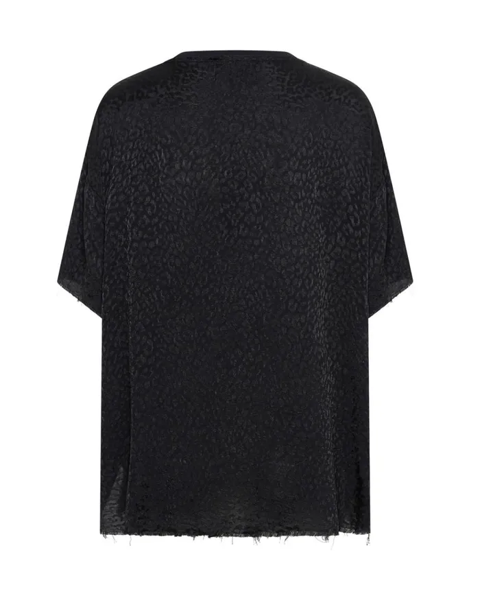 LEOPARD JACQUARD SATIN TEE Women One Teaspoon Tops LEOPARD JACQUARD SATIN TEE Women One Teaspoon Tops
