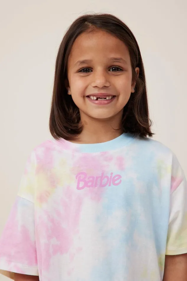 License Drop Shoulder Short Sleeve Tee Lcn Mat Barbie Logopastel Tie Dye Girls Cotton On Tops and TShirts License Drop Shoulder Short Sleeve Tee Lcn Mat Barbie Logopastel Tie Dye Girls Cotton On Tops and TShirts