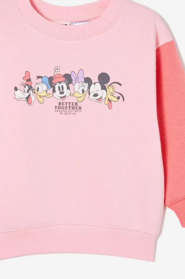 License Dusty Fleece Crew Neck Lcn Dis Mickey Better Togetherblush Pink Girls Cotton On Sweatshirts and Sweatpants License Dusty Fleece Crew Neck Lcn Dis Mickey Better Togetherblush Pink Girls Cotton On Sweatshirts and Sweatpants