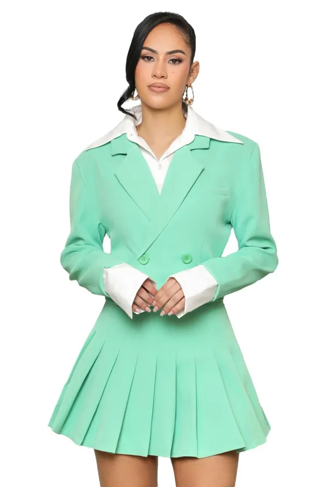 Lilly039s Kloset Sets Women Business Babe Skirt Set Mint GreenFINAL SALE
