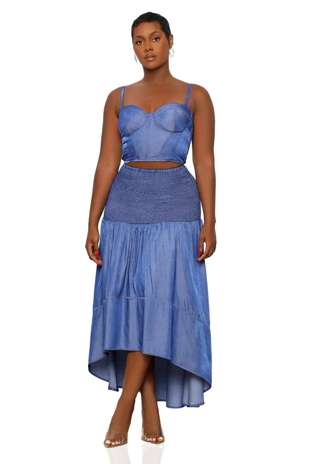 Lilly039s Kloset Sets Women Softest Touch HiLow Skirt Set