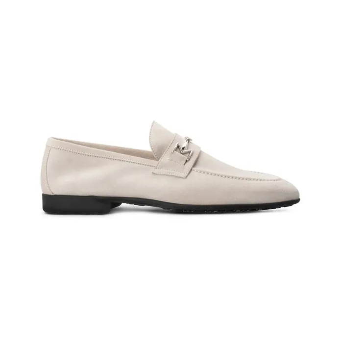 Loafers Men Moreschi White Suede Loafer