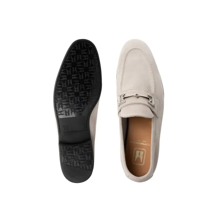 Loafers Men Moreschi White Suede Loafer