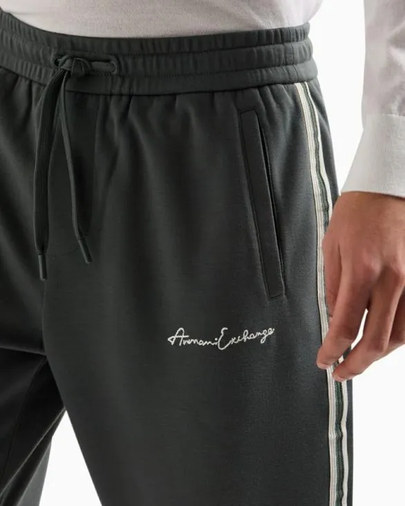Logo Signature Joggers Green Men Armani Matching Sets Logo Signature Joggers Green Men Armani Matching Sets