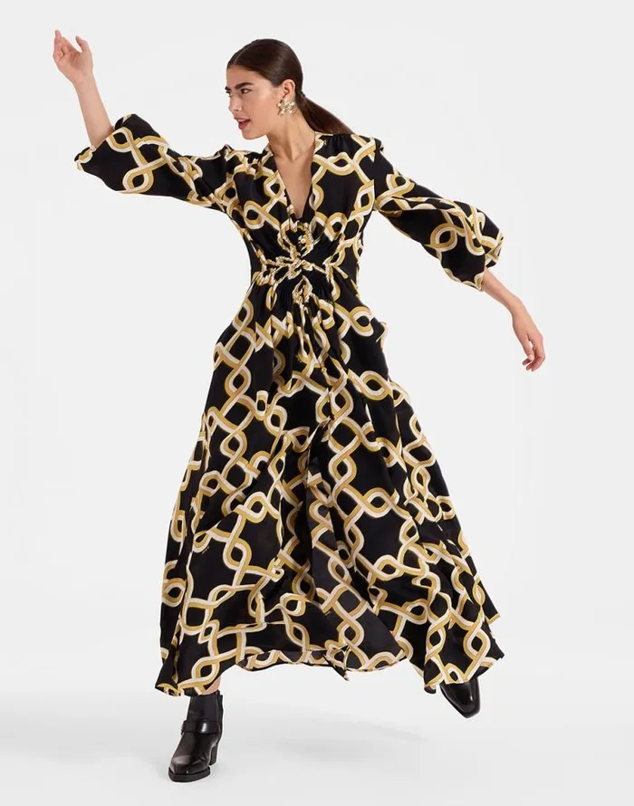 Long Camerino Dress Tackle Black Women La Double J Dresses Long Camerino Dress Tackle Black Women La Double J Dresses