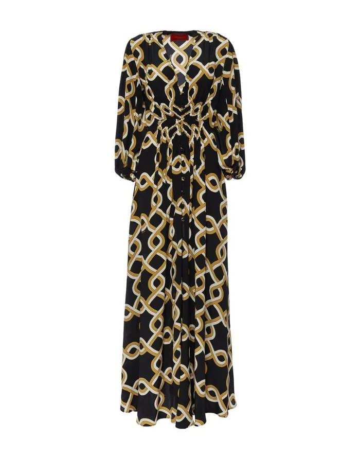Long Camerino Dress Tackle Black Women La Double J Dresses Long Camerino Dress Tackle Black Women La Double J Dresses