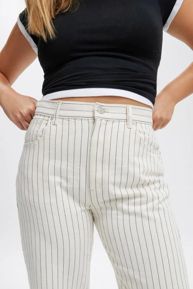 Loose Straight Jean Portsea Stripe Women Cotton On Pants Loose Straight Jean Portsea Stripe Women Cotton On Pants