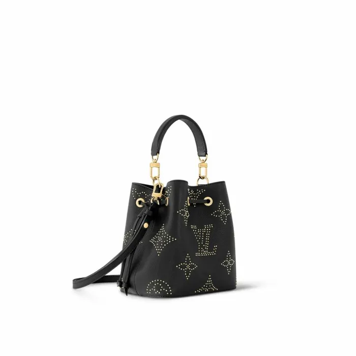 Louis Vuitton NeoNoe Bag Louis Vuitton M46734 Nono BB Black Monogram Empreinte Studs 8211 Louis Vuitton Handbag Store 8211 Women