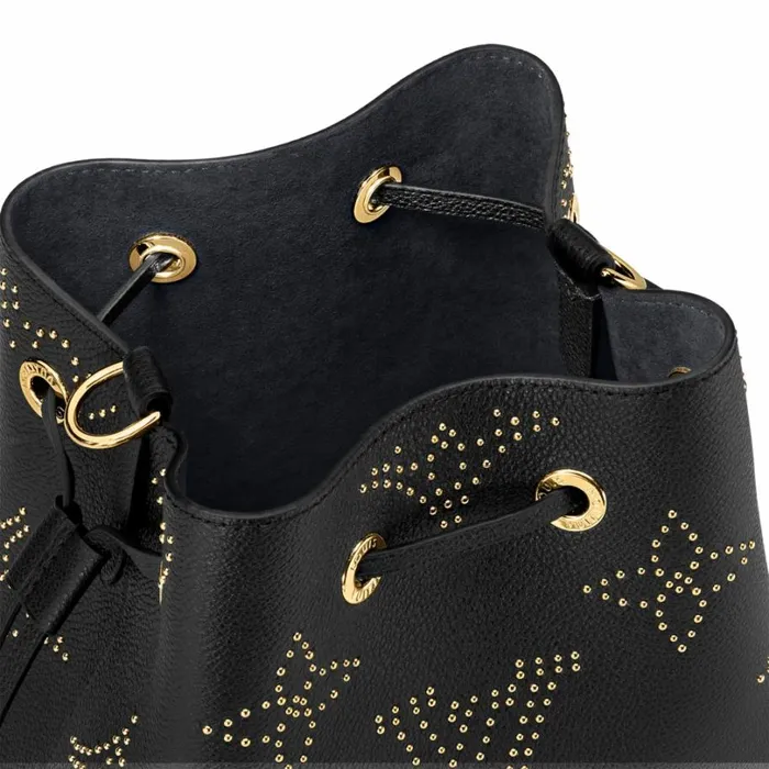 Louis Vuitton NeoNoe Bag Louis Vuitton M46734 Nono BB Black Monogram Empreinte Studs 8211 Louis Vuitton Handbag Store 8211 Women