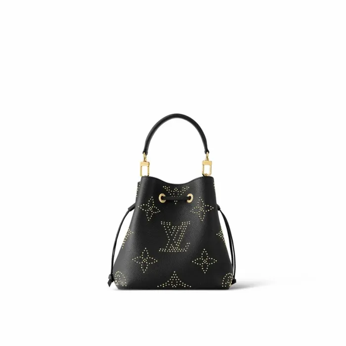 Louis Vuitton NeoNoe Bag Louis Vuitton M46734 Nono BB Black Monogram Empreinte Studs 8211 Louis Vuitton Handbag Store 8211 Women