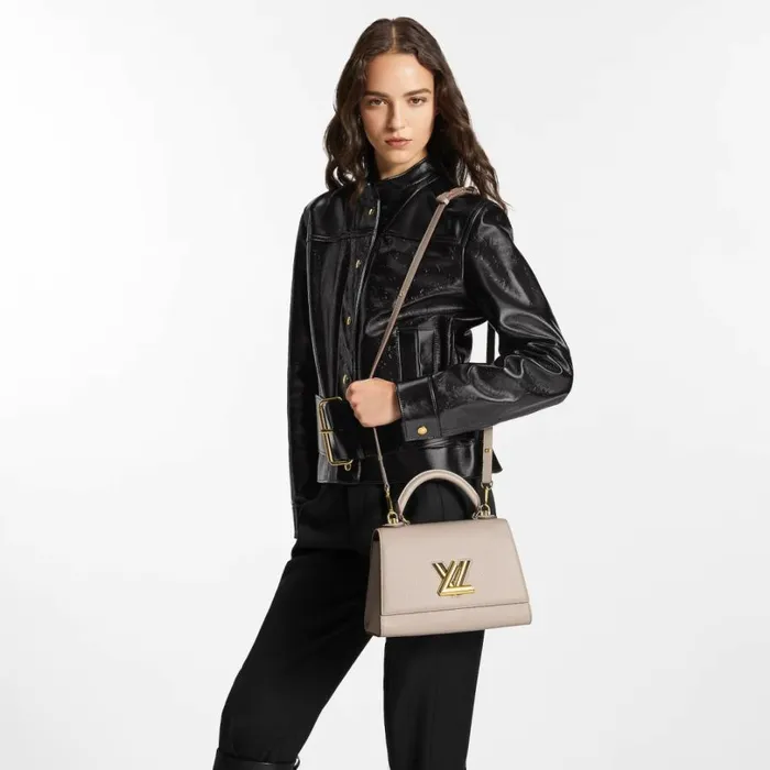 Louis Vuitton Twist Bag Louis Vuitton Greige M57214 Twist One Handle PM 8211 Louis Vuitton Handbag Store 8211 Women