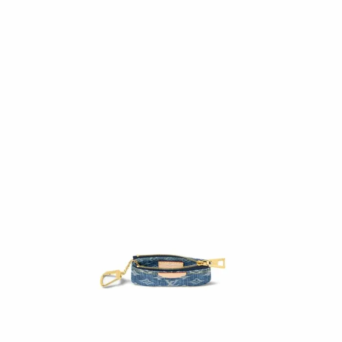 Louis Vuitton Wallets Louis Vuitton M82961 Key Pouch Denim Blue 8211 Louis Vuitton Handbag Store 8211 Women