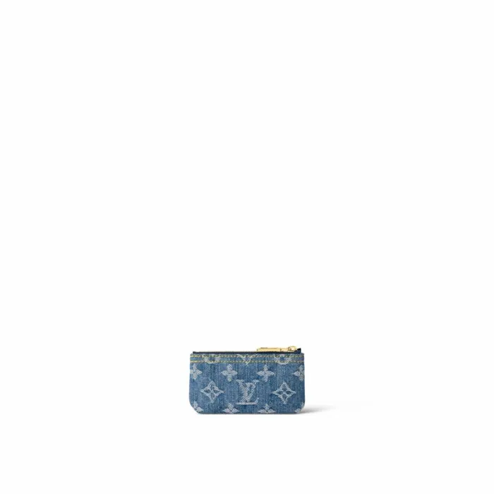 Louis Vuitton Wallets Louis Vuitton M82961 Key Pouch Denim Blue 8211 Louis Vuitton Handbag Store 8211 Women