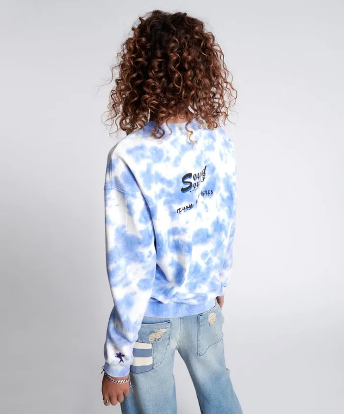 LOVE YOURSELF SOS TIE DYE SWEATER Women One Teaspoon Hoodies And Sweats LOVE YOURSELF SOS TIE DYE SWEATER Women One Teaspoon Hoodies And Sweats