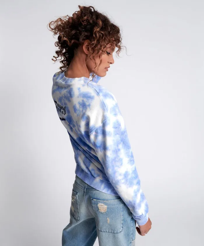 LOVE YOURSELF SOS TIE DYE SWEATER Women One Teaspoon Hoodies And Sweats LOVE YOURSELF SOS TIE DYE SWEATER Women One Teaspoon Hoodies And Sweats
