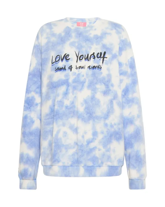LOVE YOURSELF SOS TIE DYE SWEATER Women One Teaspoon Hoodies And Sweats LOVE YOURSELF SOS TIE DYE SWEATER Women One Teaspoon Hoodies And Sweats