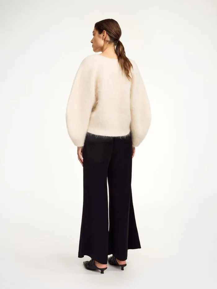 Lucee Flared Trousers Black Women By Malene Birger Trousers