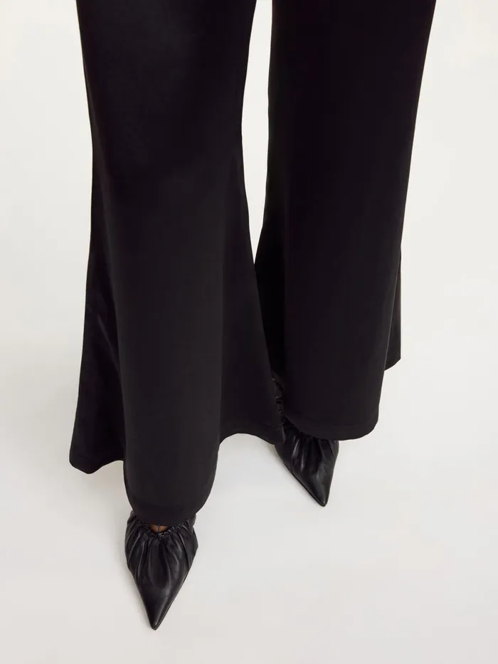 Lucee Flared Trousers Black Women By Malene Birger Trousers